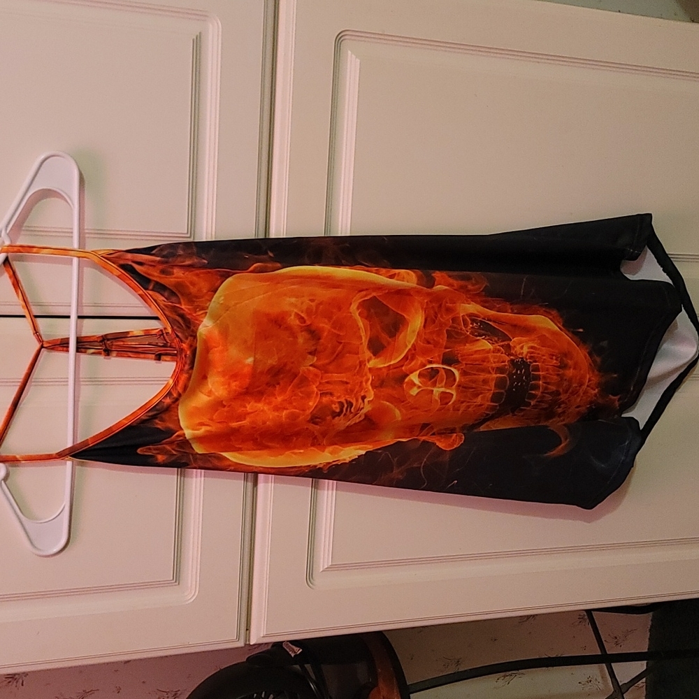 Cute skull tank